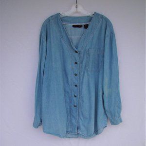Georgio Saint Angelo Denim Shirt size L